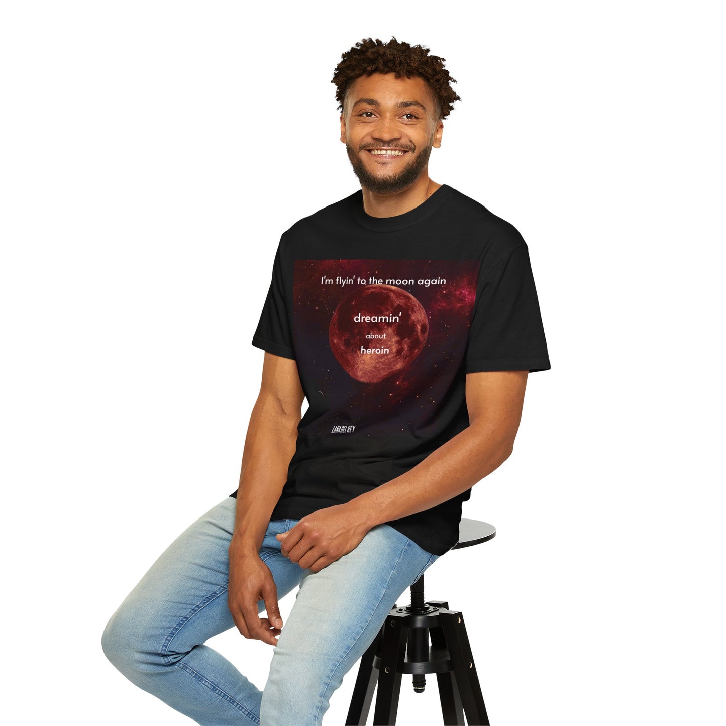 Unisex Moon Theme T-Shirt - Lana Del Rey