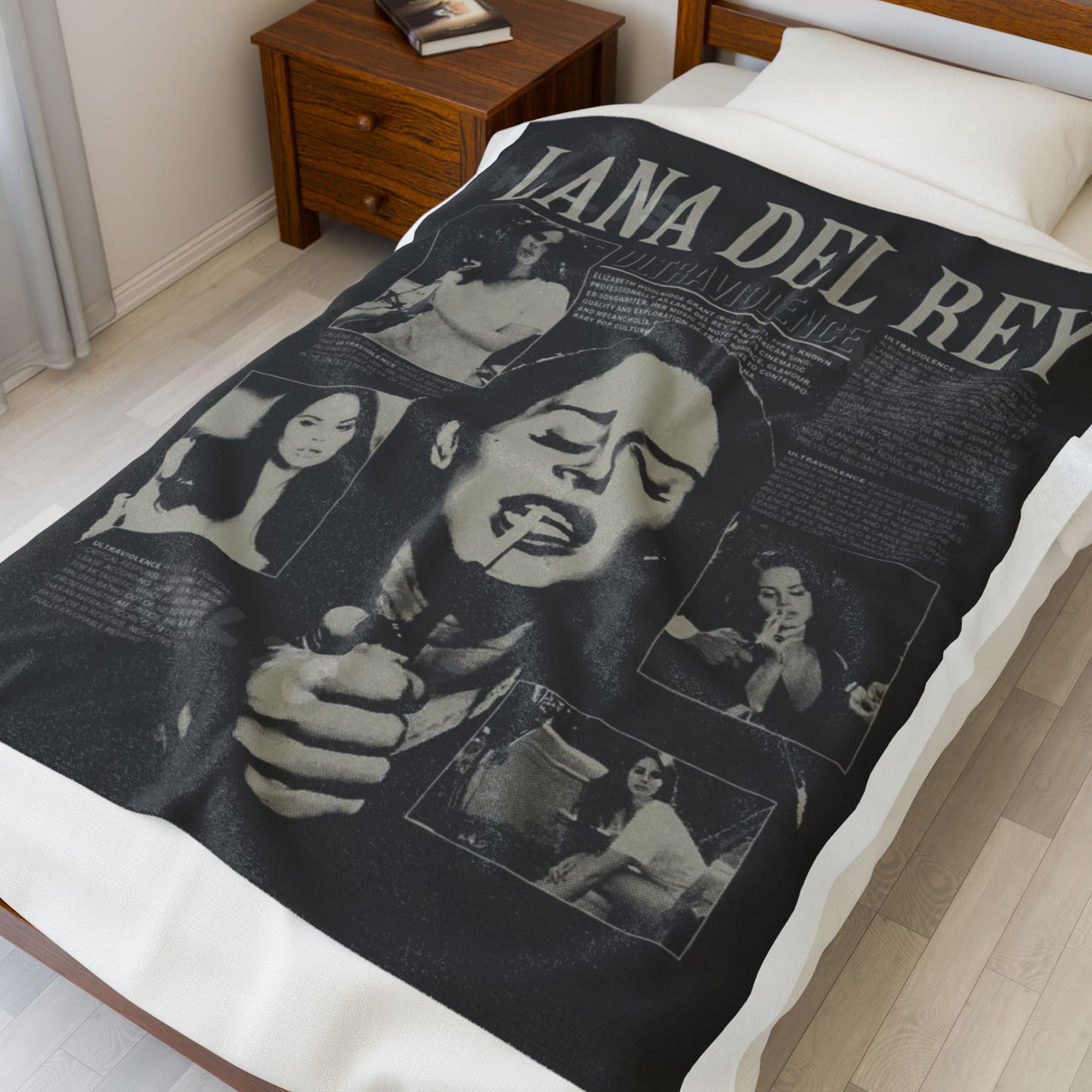 Lana Del Rey Ultraviolence Velveteen Plush Blanket