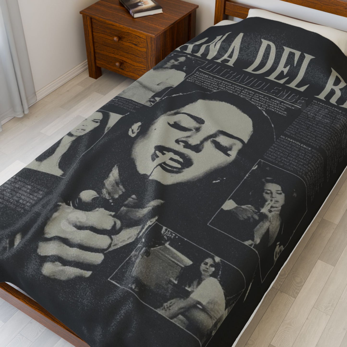 Lana Del Rey Ultraviolence Velveteen Plush Blanket