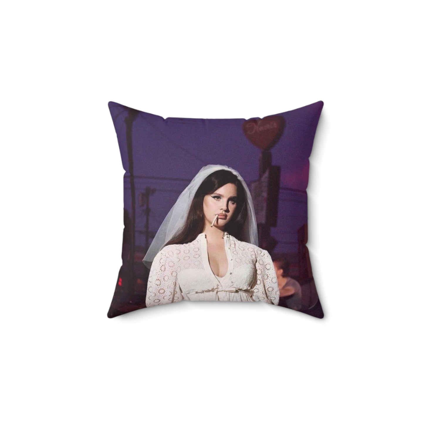 Lana Del Rey Inspired Decorative Pillow - Vintage Bride Design