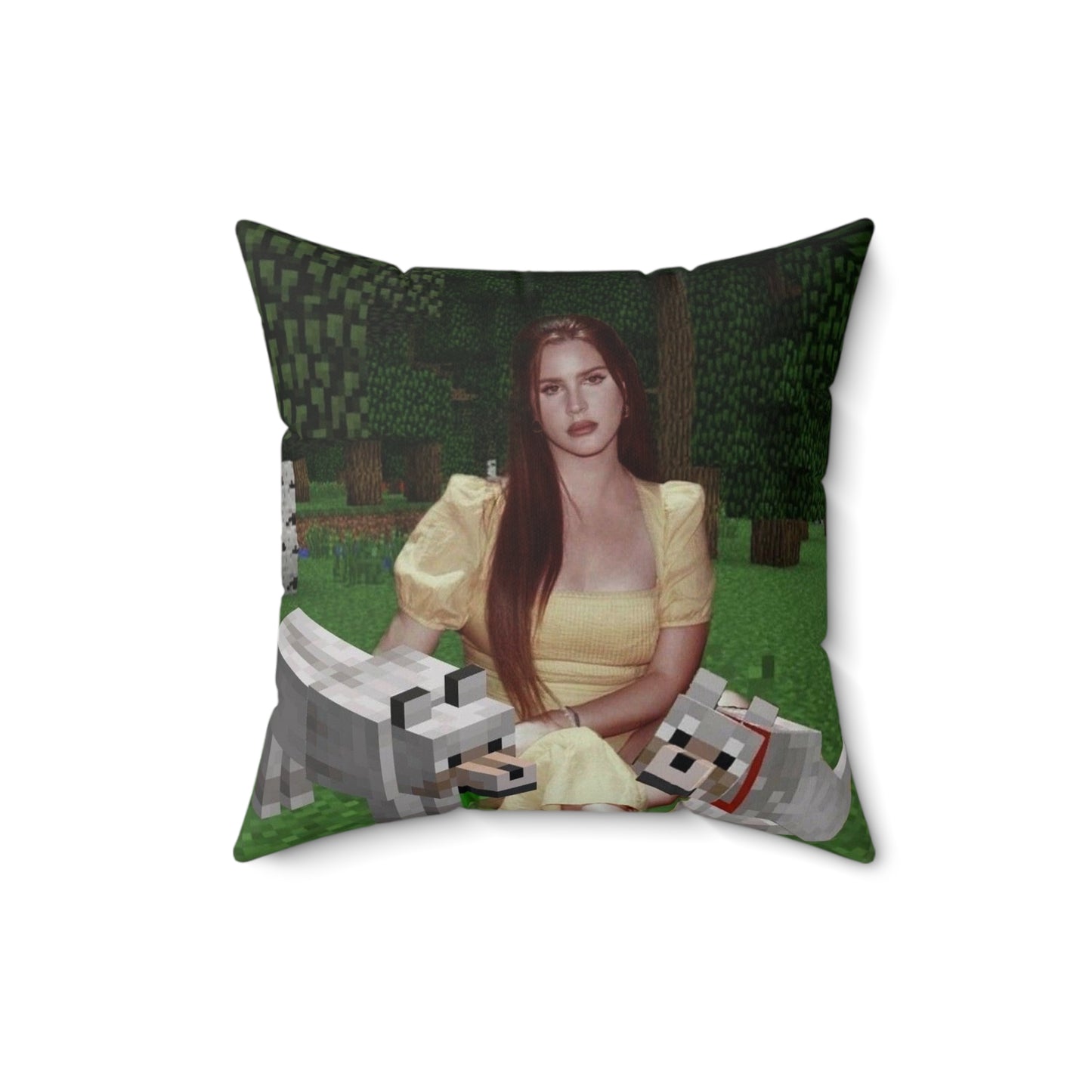 Lana Del Rey Minecraft Inspired Decorative Pillow