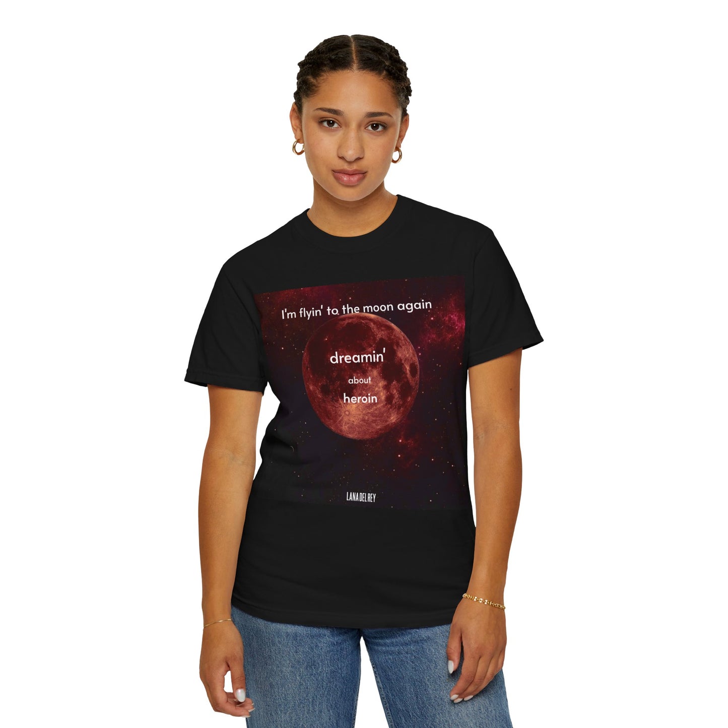 Unisex Moon Theme T-Shirt - Lana Del Rey