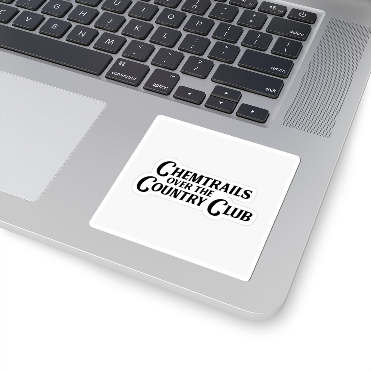 Chic Kiss-Cut Stickers - 'Chemtrails Over the Country Club' Design for Trendy Decor