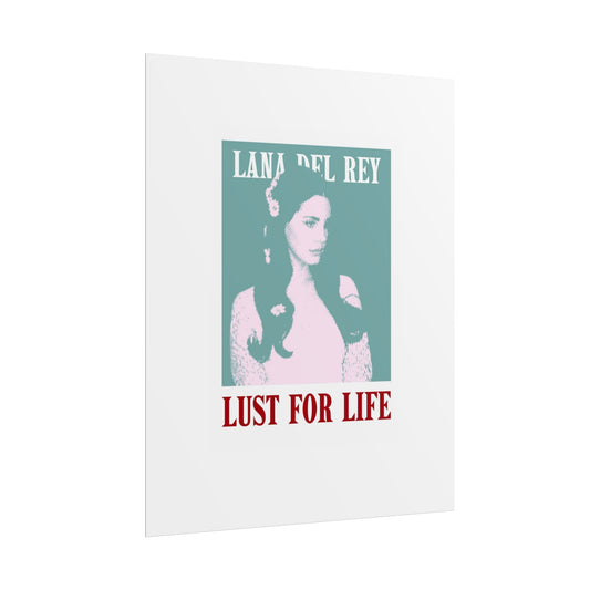 Lana Del Rey Lust for Life Rolled Poster | Vintage Art Decor for Music Fans