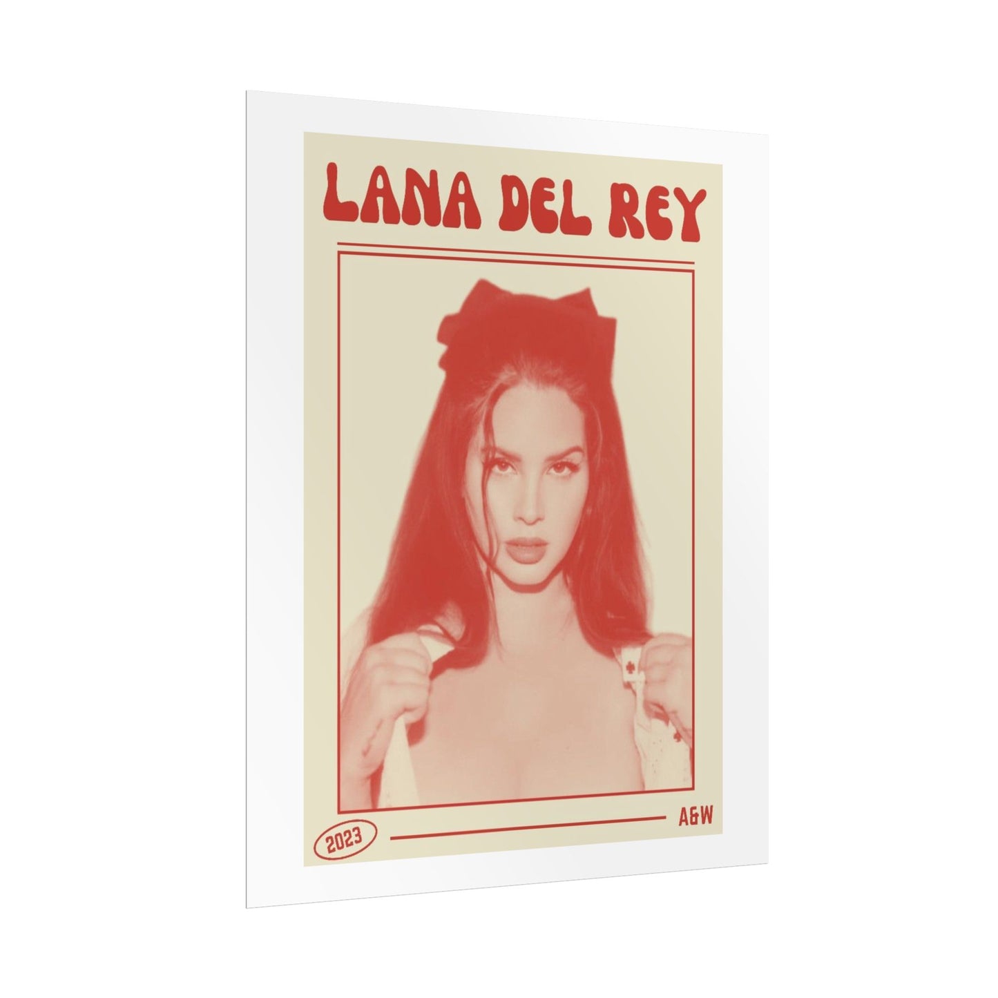 Lana Del Rey Vintage-Style Rolled Poster - 2023 Art Print for Music Lovers