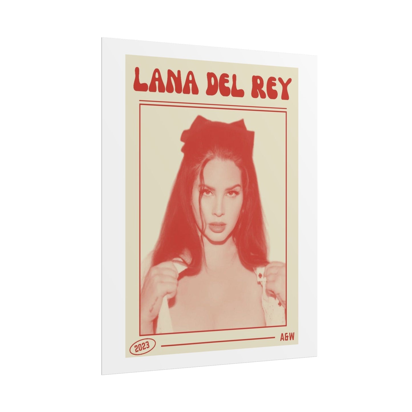 Lana Del Rey Vintage-Style Rolled Poster - 2023 Art Print for Music Lovers