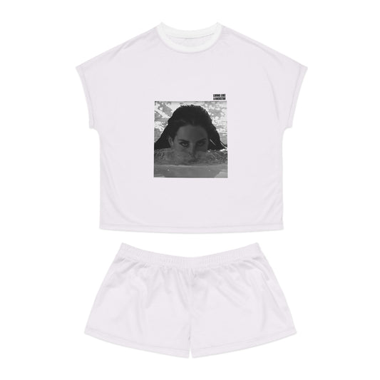 Women's Short Pajama Set - "Living Like a Rockstar"