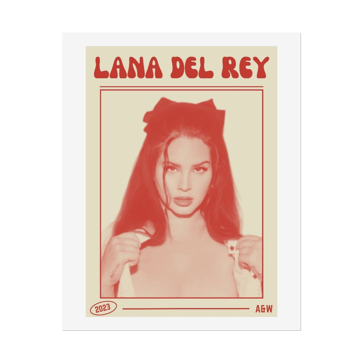 Lana Del Rey Vintage-Style Rolled Poster - 2023 Art Print for Music Lovers