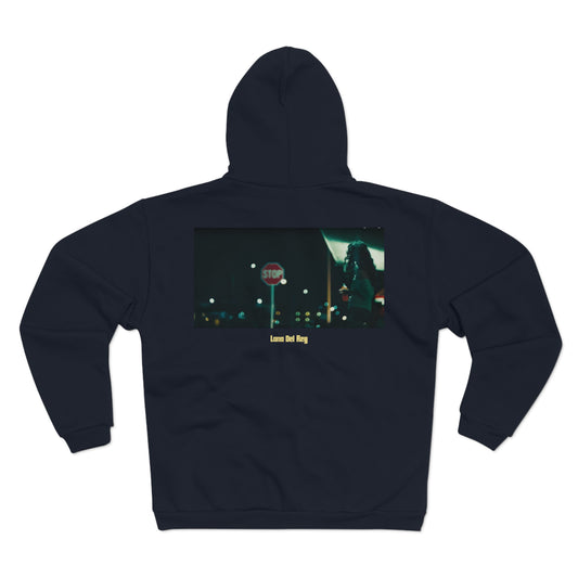 Unisex Hooded Zip Sweatshirt - ‘Lana Del Rey’ Design