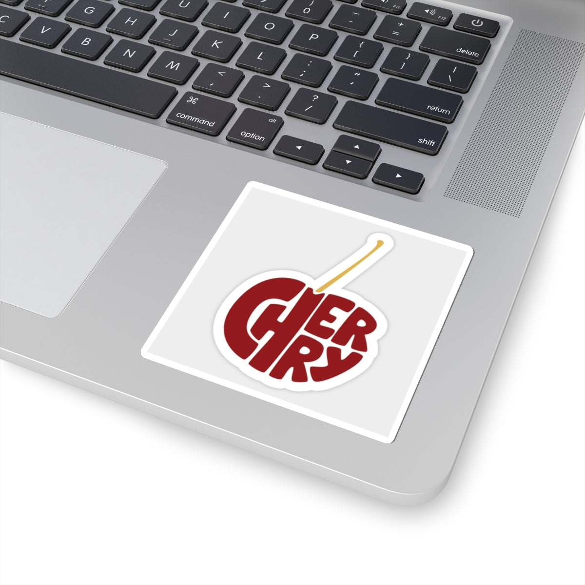 Cherry Kiss-Cut Stickers - Fun Retro Design for Laptops & Decor