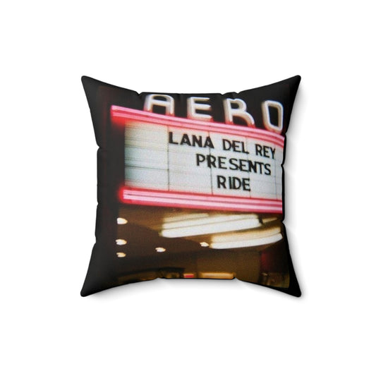 Lana Del Rey Inspired Square Pillow - Retro Cinema Vibes