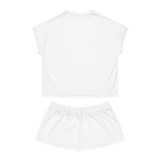 Women's Short Pajama Set - LDR Kiss Designed (BLACK)