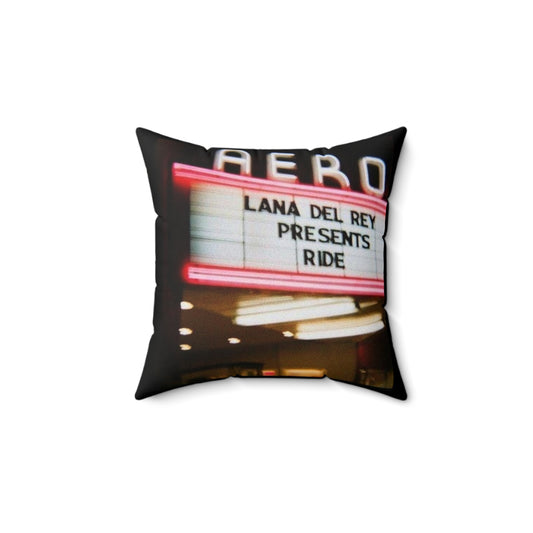 Lana Del Rey Inspired Square Pillow - Retro Cinema Vibes